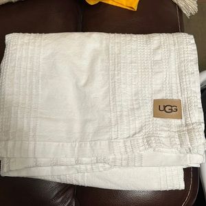 White UGG Valerie Shower curtain